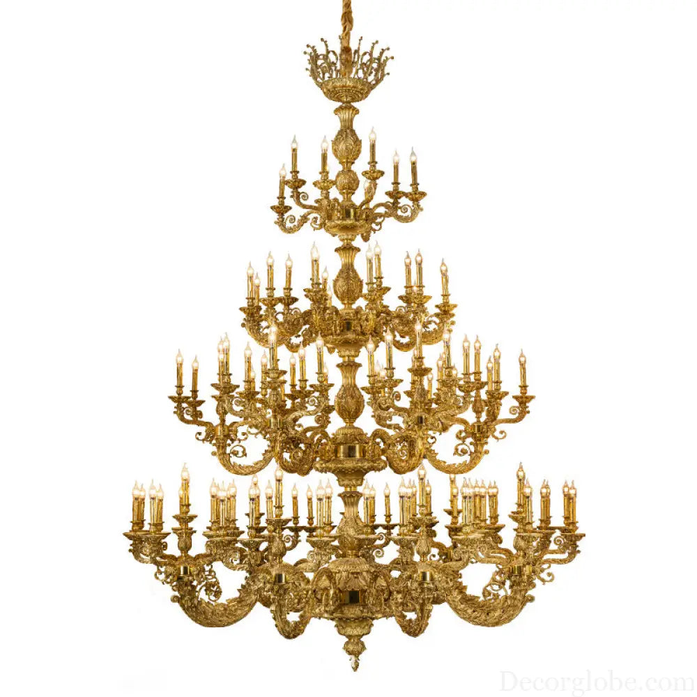 Nova French Copper Crystal Grand Duplex Chandelier Chandelier (diameter 226cm, height 317cm) Chandelier