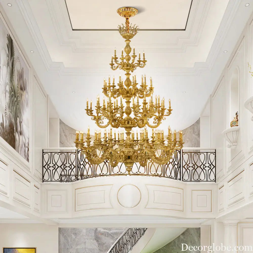 Nova French Copper Crystal Grand Duplex Chandelier Chandelier (diameter 226cm, height 317cm) Chandelier