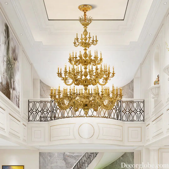 Nova French Copper Crystal Grand Duplex Chandelier Chandelier (diameter 226cm, height 317cm) Chandelier