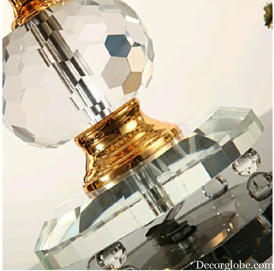 Luxury Crystal Table Lamp with Three Light Design for Modern Interiors