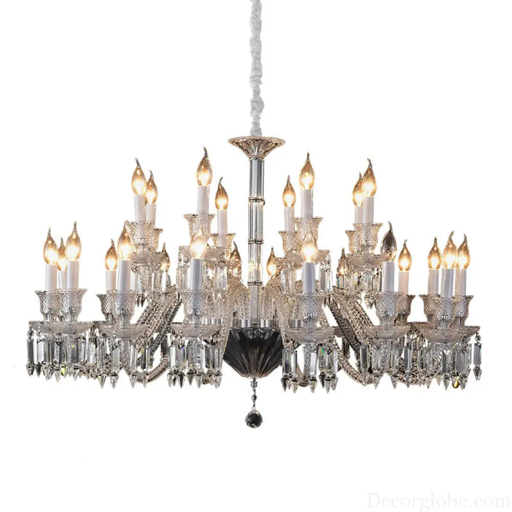 French Luxury Crystal Chandelier Dining Lights European Style Living Room Bedroom Lights High-end New Style Villa