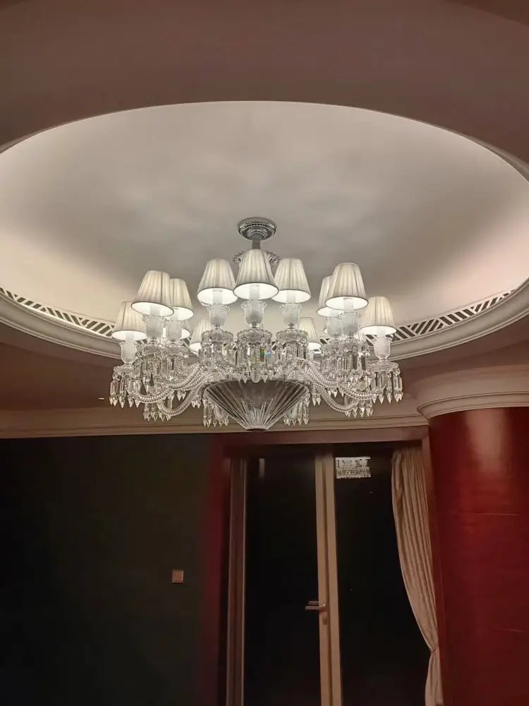 French Luxury Crystal Chandelier Dining Lights European Style Living Room Bedroom Lights High-end New Style Villa