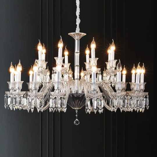 French Luxury Crystal Chandelier Dining Lights European Style Living Room Bedroom Lights High-end New Style Villa