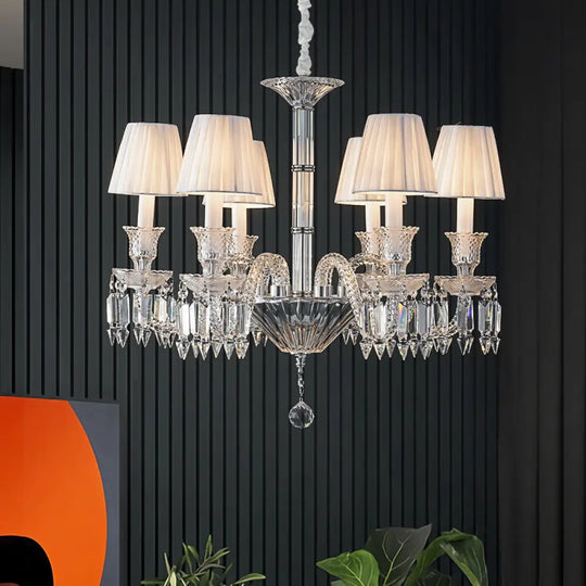 French Luxury Crystal Chandelier Dining Lights European Style Living Room Bedroom Lights High-end New Style Villa