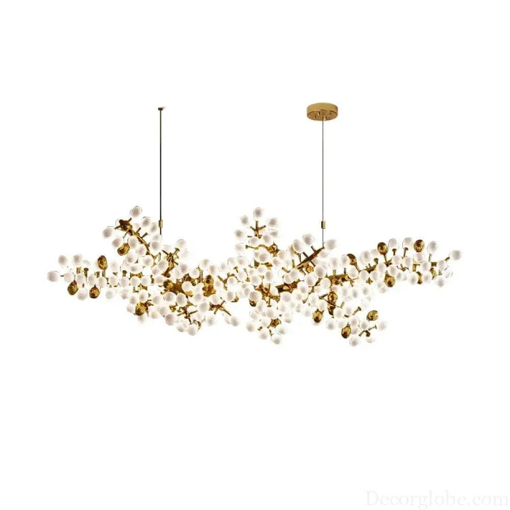Designer Oval Glass Grape Chandelier for Living Room Decor