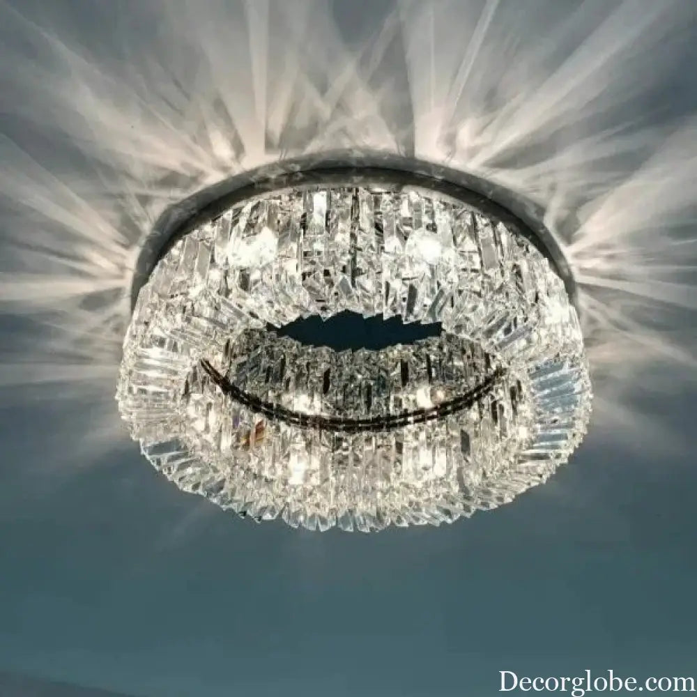 Modern Crystal Ceiling Light for Dining Room Gold Chrome Led Chandeliers Lighting Pendant Lamp Indoor Bedroom Lights