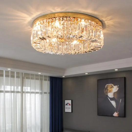 Modern Crystal Ceiling Light for Dining Room Gold Chrome Led Chandeliers Lighting Pendant Lamp Indoor Bedroom Lights