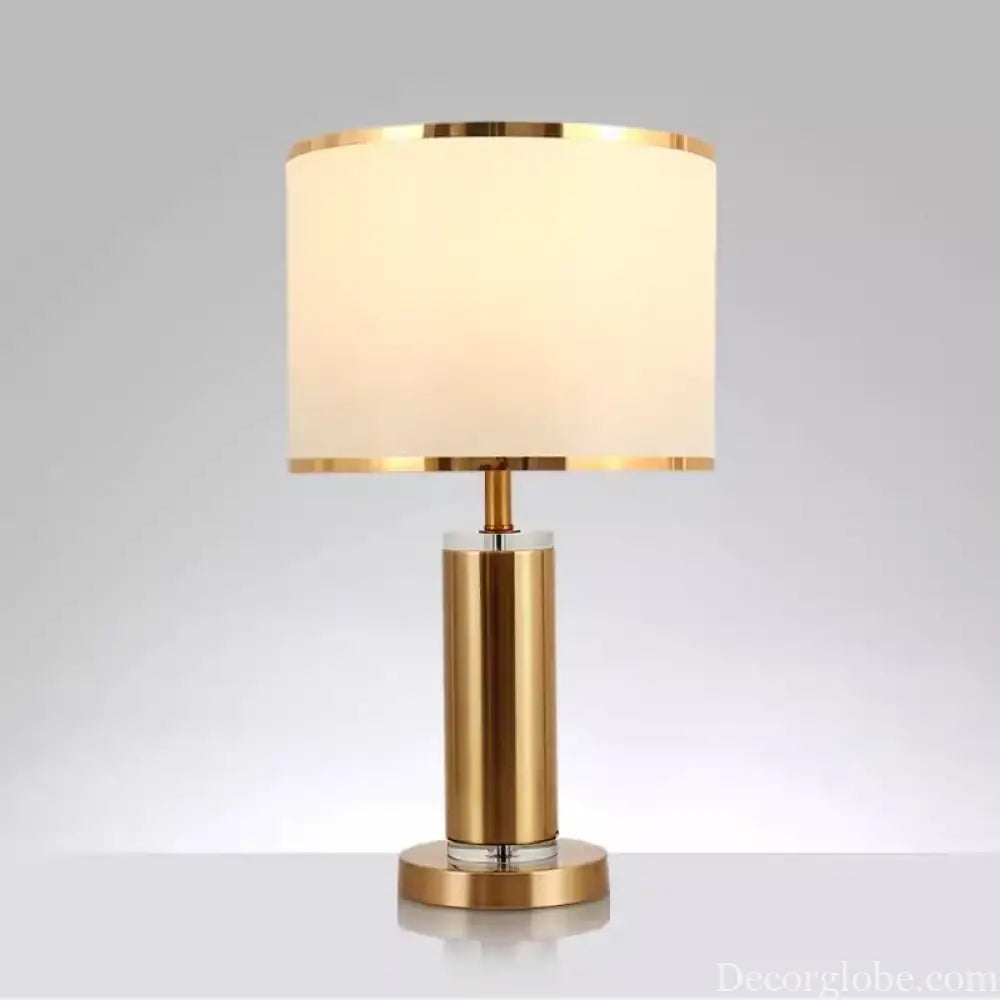 Amélie Nordic Crystal Fabric Table Lamp E27 Warm Bedroom Light