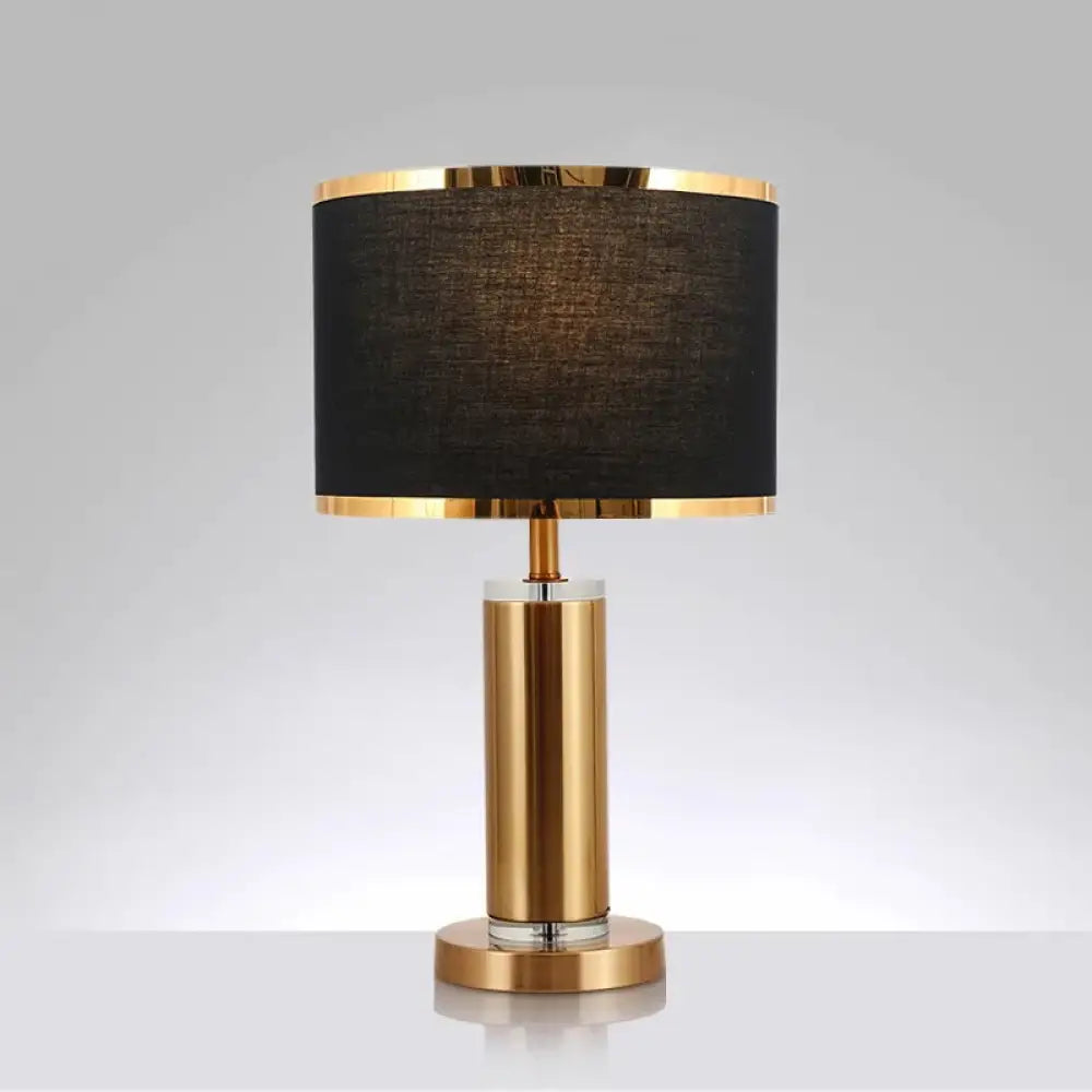 Amélie Nordic Crystal Fabric Table Lamp E27 Warm Bedroom Light