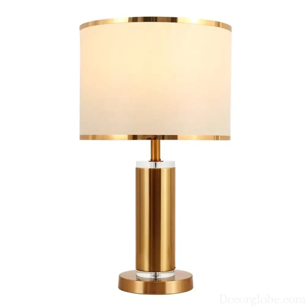 Amélie Nordic Crystal Fabric Table Lamp E27 Warm Bedroom Light