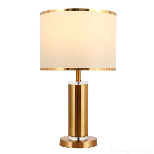 Amélie Nordic Crystal Fabric Table Lamp E27 Warm Bedroom Light