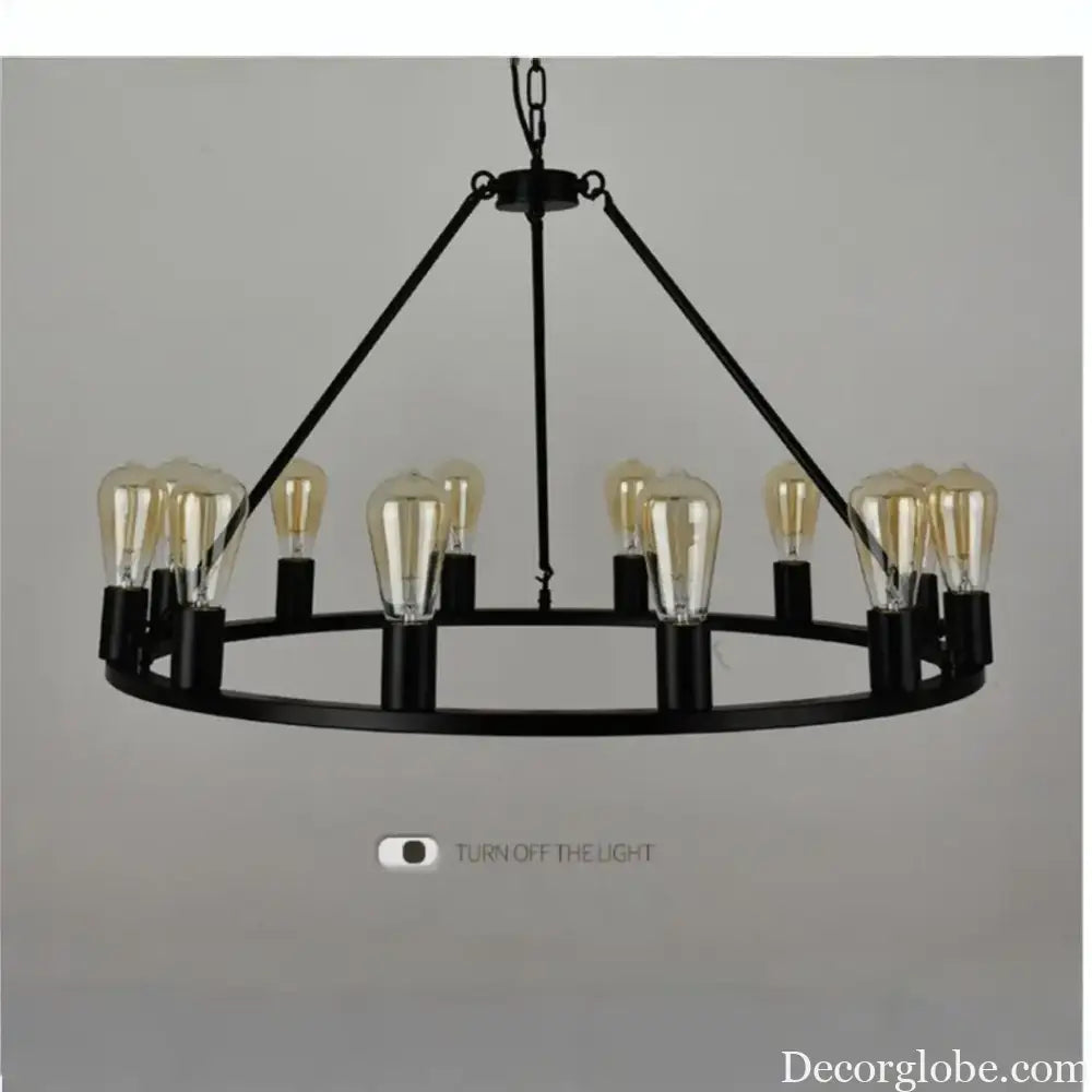 Creative restaurant chandeliers wrought iron living room chandeliers industrial style chandeliers decorative lamps