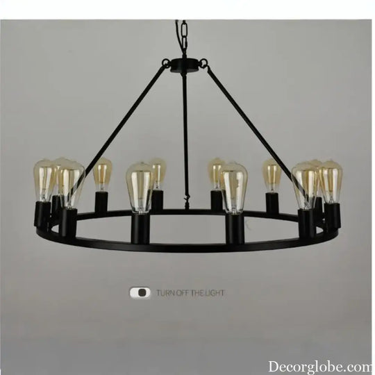 Creative restaurant chandeliers wrought iron living room chandeliers industrial style chandeliers decorative lamps