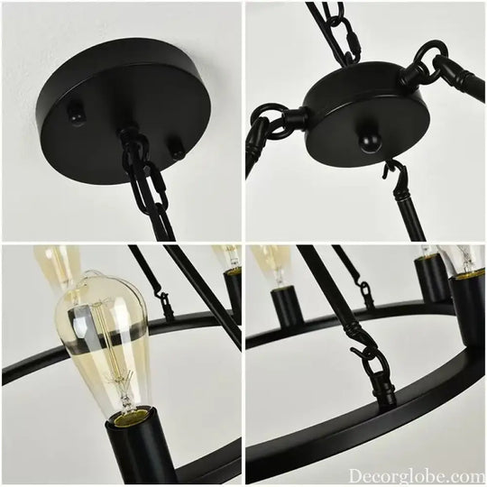 Creative restaurant chandeliers wrought iron living room chandeliers industrial style chandeliers decorative lamps