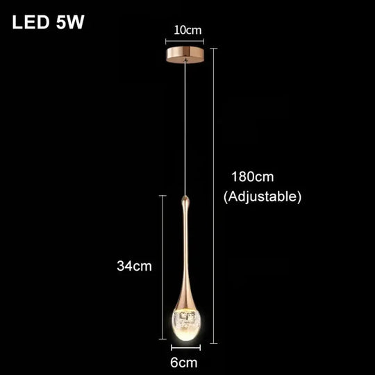Modern Bubble Crystal Pendant Lights Indoor Hanging Lamp For Kitchen Island Dining Living Room Bar Cafe Pendant Lamp