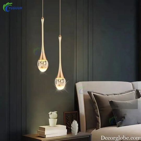 Modern Bubble Crystal Pendant Lights Indoor Hanging Lamp For Kitchen Island Dining Living Room Bar Cafe Pendant Lamp