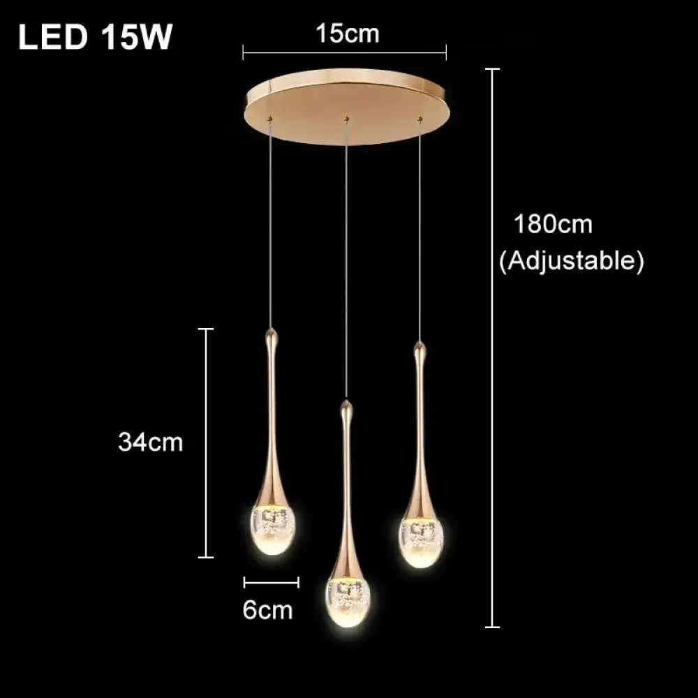 Modern Bubble Crystal Pendant Lights Indoor Hanging Lamp For Kitchen Island Dining Living Room Bar Cafe Pendant Lamp