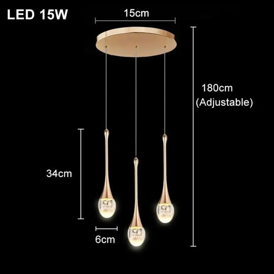 Modern Bubble Crystal Pendant Lights Indoor Hanging Lamp For Kitchen Island Dining Living Room Bar Cafe Pendant Lamp