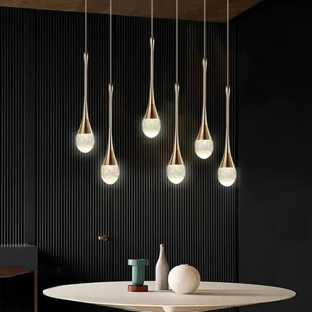 Modern Bubble Crystal Pendant Lights Indoor Hanging Lamp For Kitchen Island Dining Living Room Bar Cafe Pendant Lamp