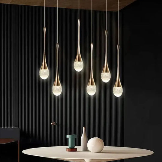 Modern Bubble Crystal Pendant Lights Indoor Hanging Lamp For Kitchen Island Dining Living Room Bar Cafe Pendant Lamp