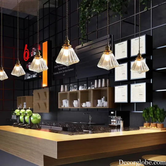 Modern Glass Pendant Light for Bedroom Kitchen Dining Room Hanging Lamp LED Flower Luminaire Chandelier Nordic Lighting