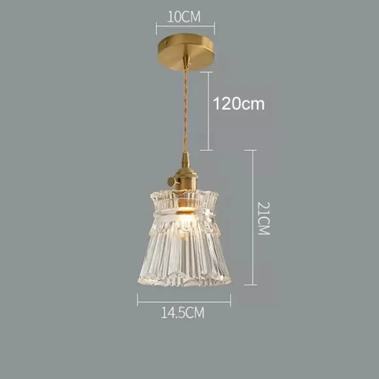Modern Glass Pendant Light for Bedroom Kitchen Dining Room Hanging Lamp LED Flower Luminaire Chandelier Nordic Lighting