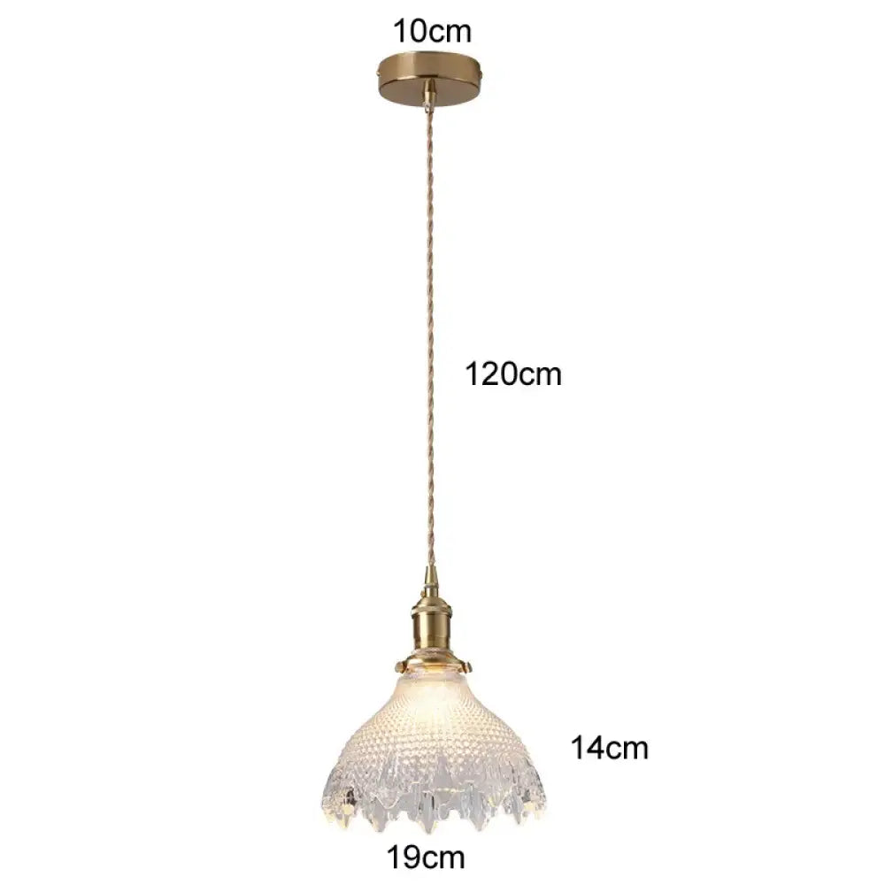 Modern Glass Pendant Light for Bedroom Kitchen Dining Room Hanging Lamp LED Flower Luminaire Chandelier Nordic Lighting