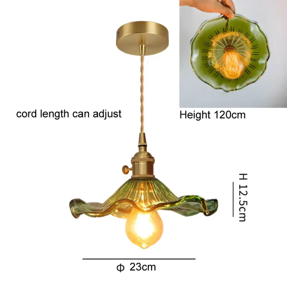 Modern Glass Pendant Light for Bedroom Kitchen Dining Room Hanging Lamp LED Flower Luminaire Chandelier Nordic Lighting
