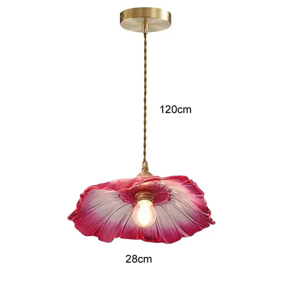 Modern Glass Pendant Light for Bedroom Kitchen Dining Room Hanging Lamp LED Flower Luminaire Chandelier Nordic Lighting