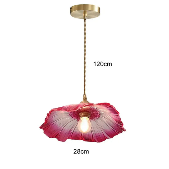 Modern Glass Pendant Light for Bedroom Kitchen Dining Room Hanging Lamp LED Flower Luminaire Chandelier Nordic Lighting