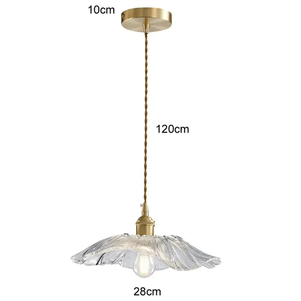 Modern Glass Pendant Light for Bedroom Kitchen Dining Room Hanging Lamp LED Flower Luminaire Chandelier Nordic Lighting