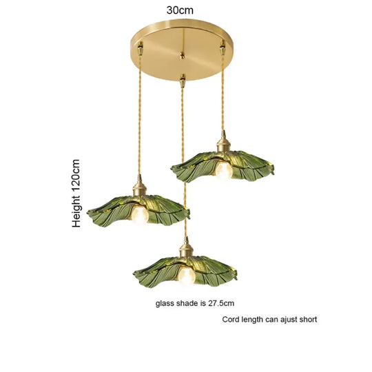 Modern Glass Pendant Light for Bedroom Kitchen Dining Room Hanging Lamp LED Flower Luminaire Chandelier Nordic Lighting