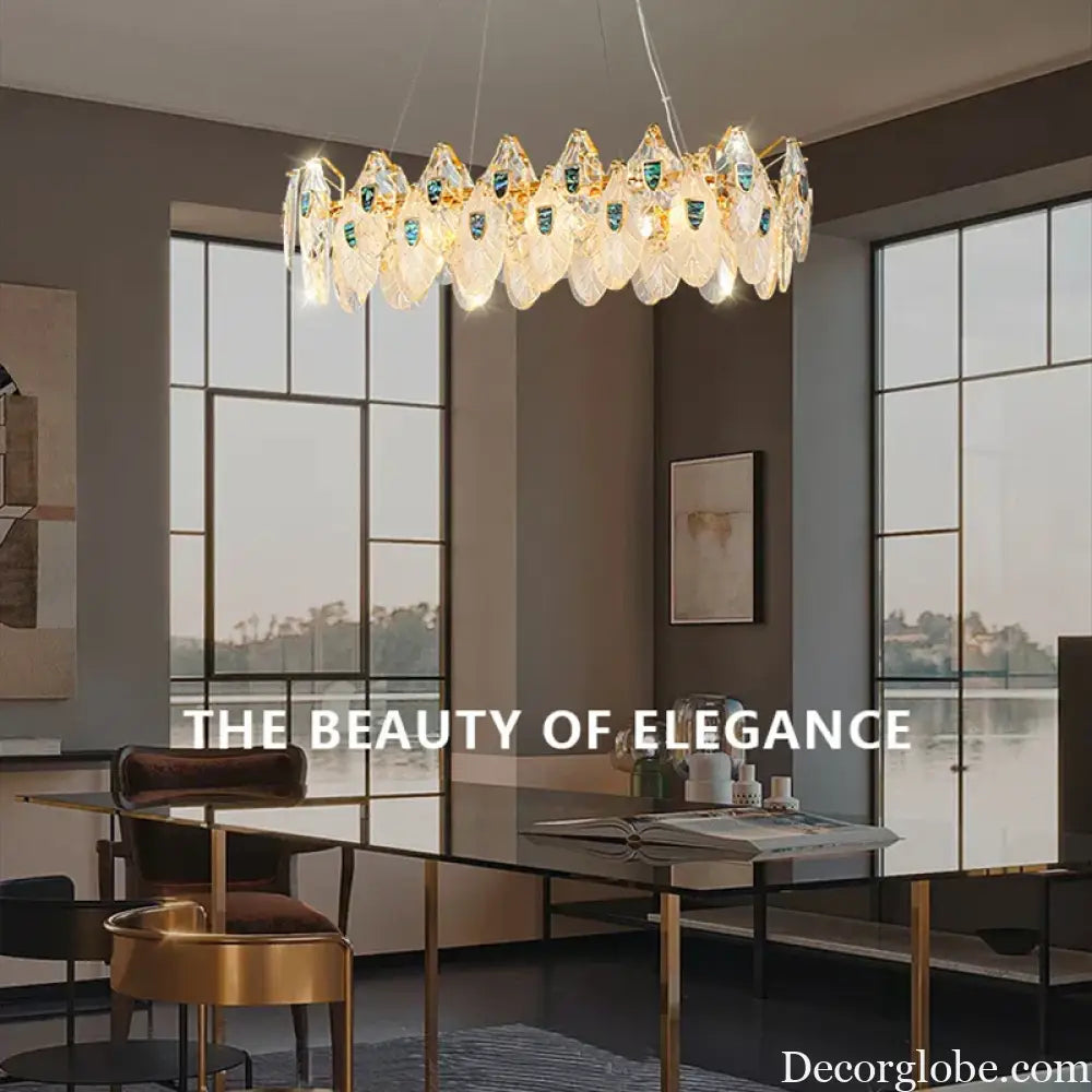 Petal-Shaped Ceiling Chandelier - A Unique Bedroom and Living Room Lighting Fixture - DecorGlobe