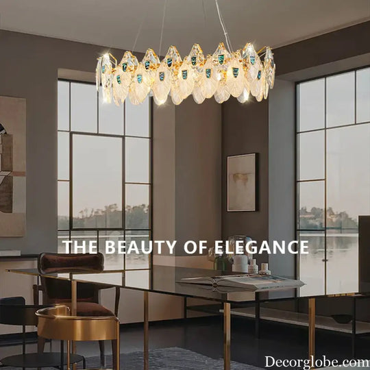 Petal-Shaped Ceiling Chandelier - A Unique Bedroom and Living Room Lighting Fixture - DecorGlobe