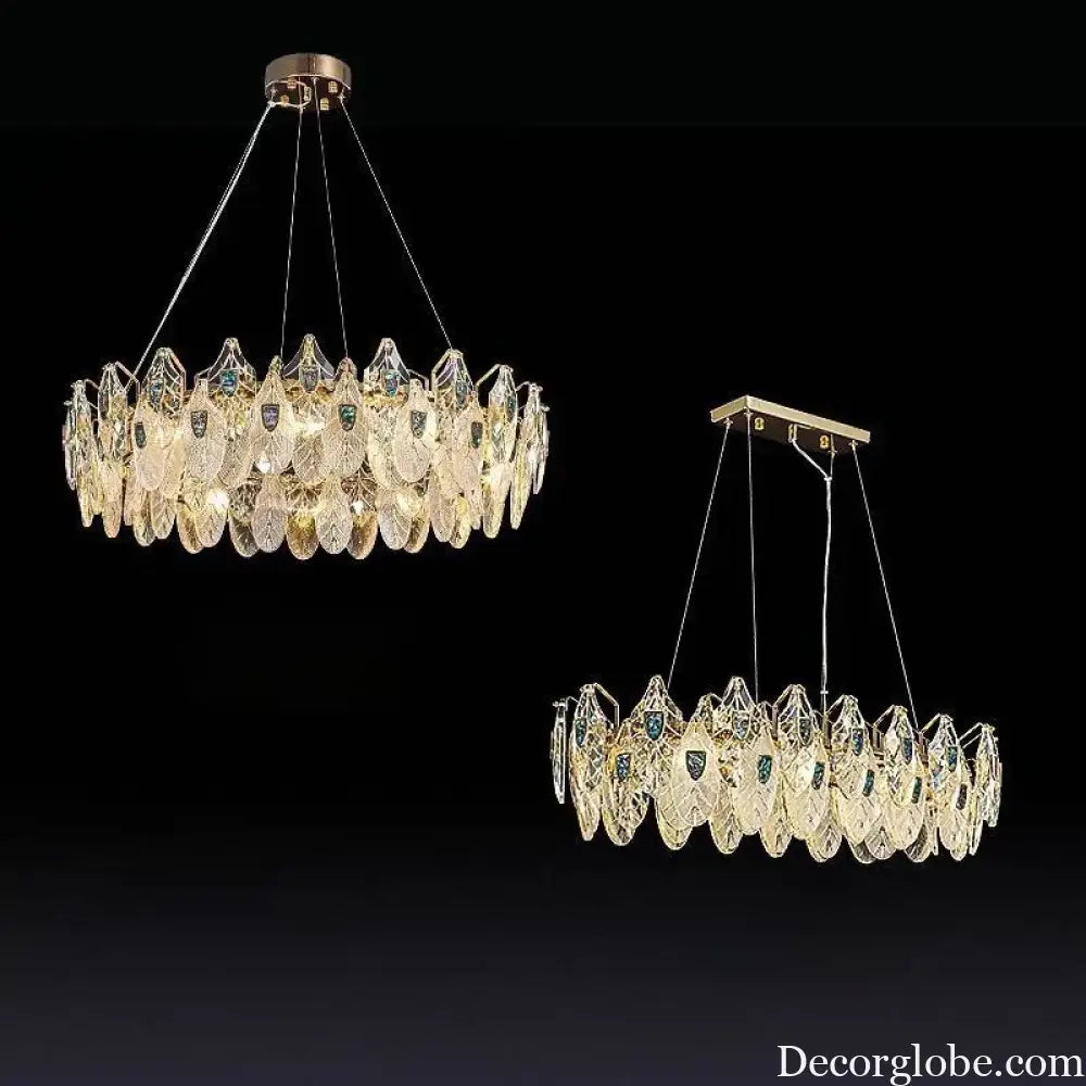 Petal-Shaped Ceiling Chandelier - A Unique Bedroom and Living Room Lighting Fixture - DecorGlobe