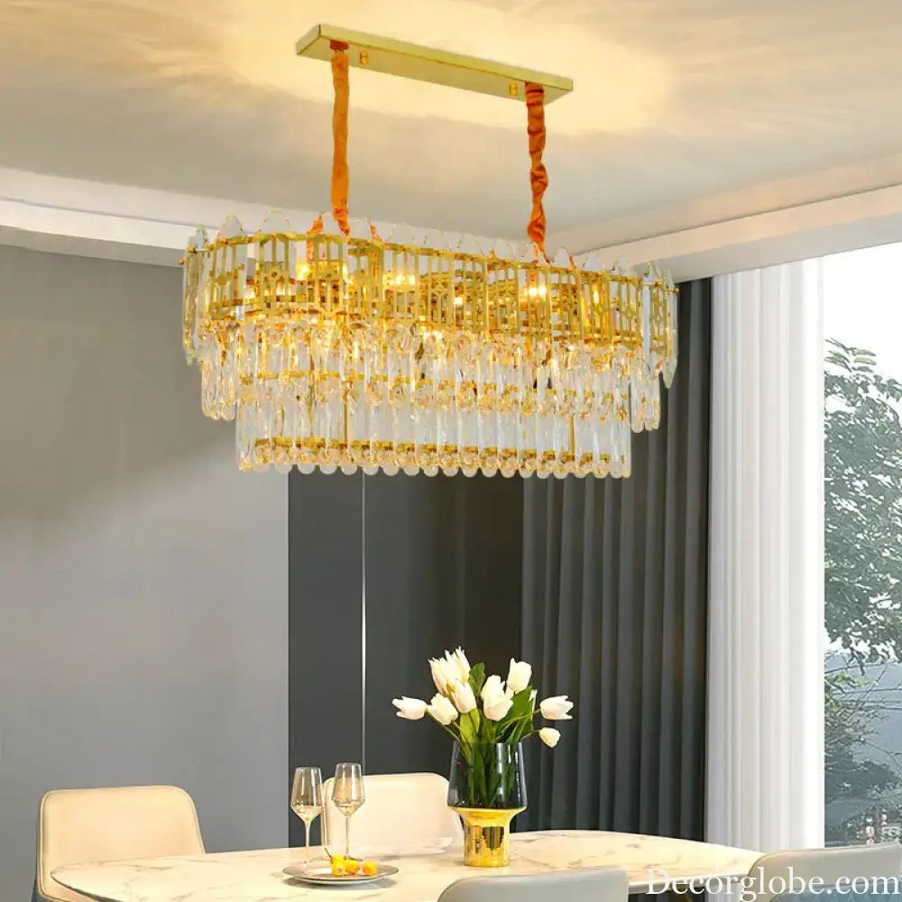 Elegant Post-Modern Crystal Chandelier - Stainless Steel Starry Lamp for Living Rooms, Bedrooms, and Dining Areas - DecorGlobe