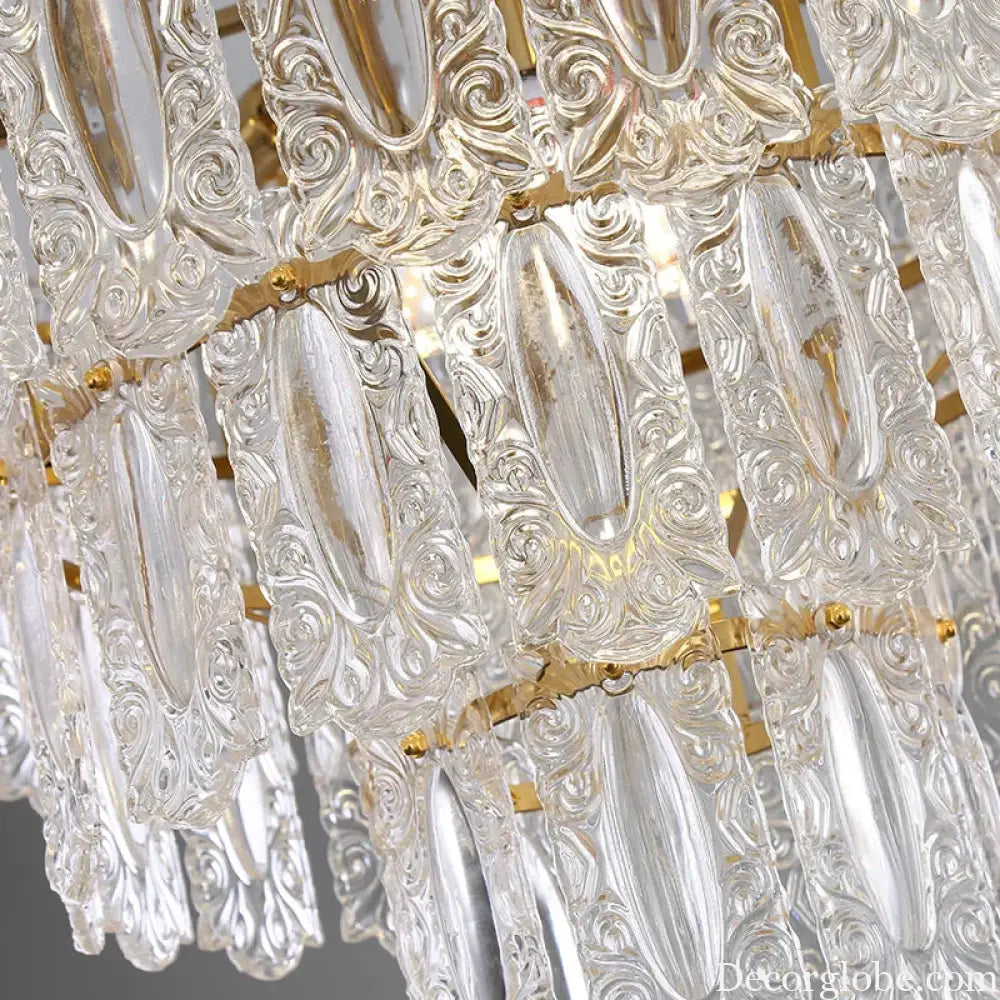 Elegant Post-Modern Glass Chandelier - A Personality Creative High-End Addition for Living Rooms, Dining Rooms, and Bedrooms - DecorGlobe