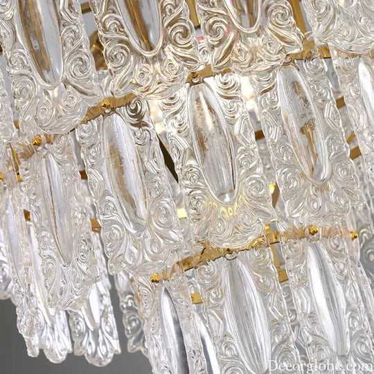 Elegant Post-Modern Glass Chandelier - A Personality Creative High-End Addition for Living Rooms, Dining Rooms, and Bedrooms - DecorGlobe