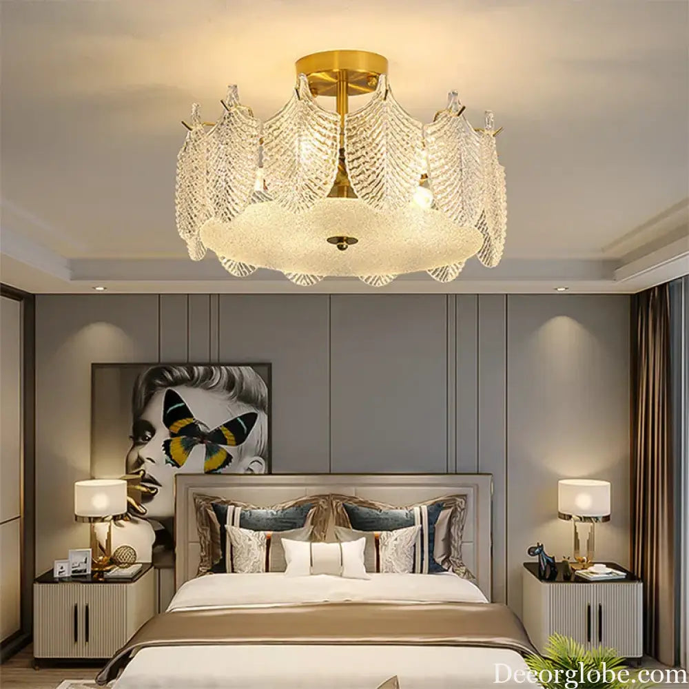 Postmodern Glass Chandelier - Elegant Lighting for Living Rooms, Bedrooms, Dining Rooms, and Model Spaces - DecorGlobe