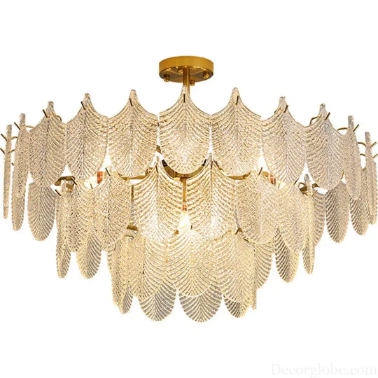 Postmodern Glass Chandelier - Elegant Lighting for Living Rooms, Bedrooms, Dining Rooms, and Model Spaces - DecorGlobe