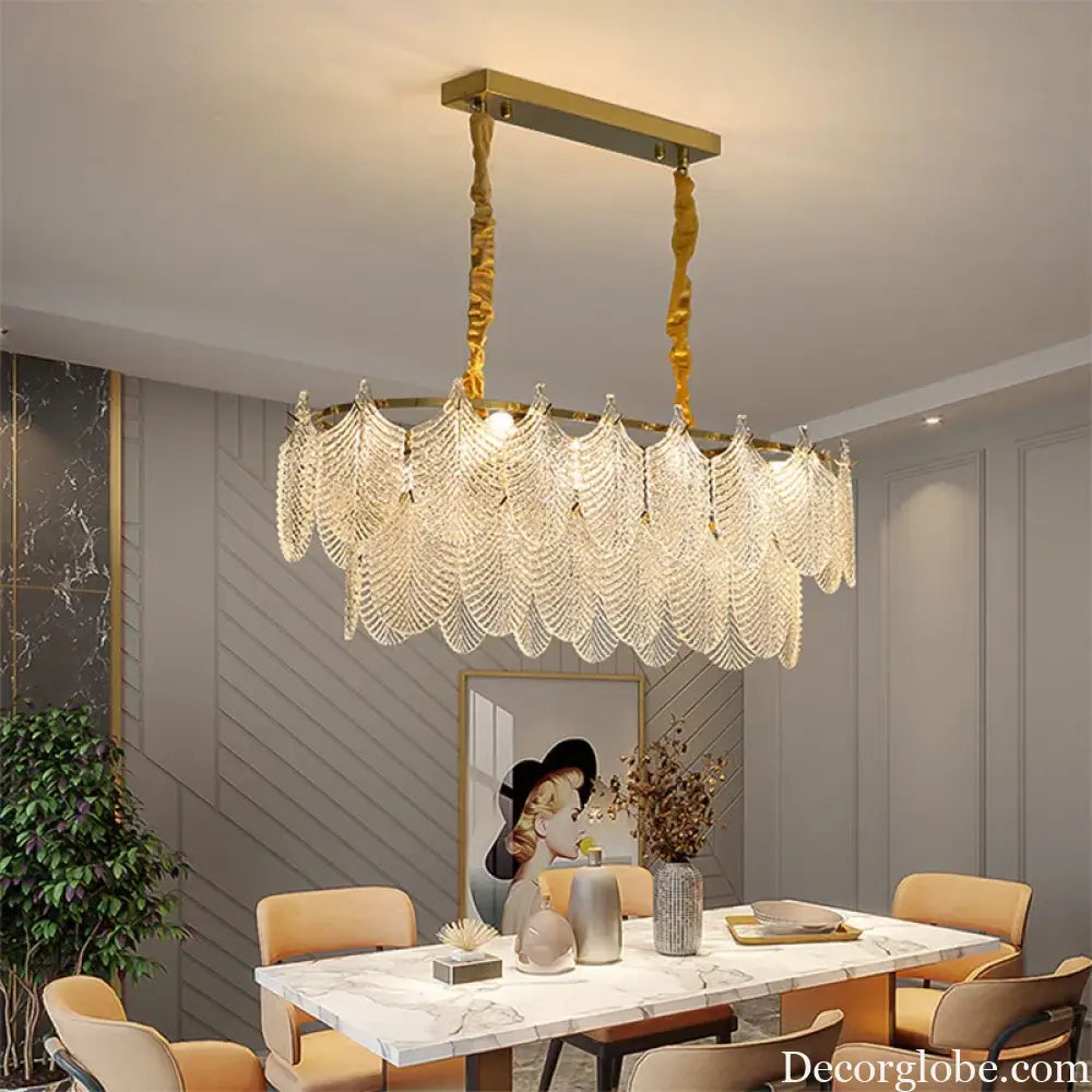 Postmodern Glass Chandelier - Elegant Lighting for Living Rooms, Bedrooms, Dining Rooms, and Model Spaces - DecorGlobe