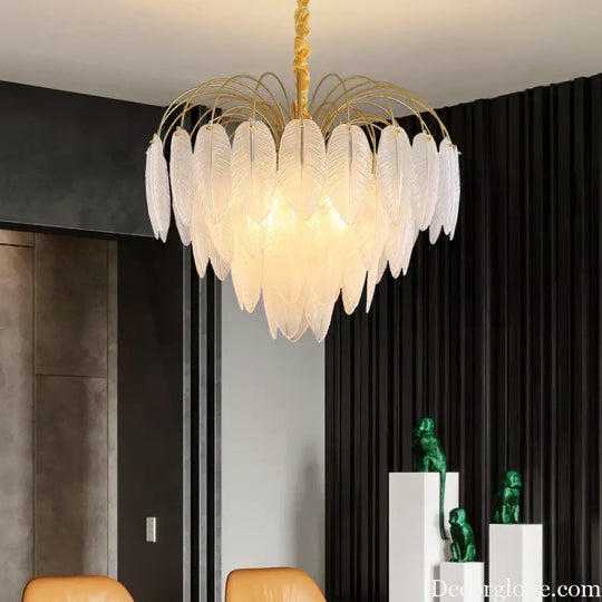 Postmodern Light Luxury Crystal Chandelier - Nordic Minimalist Elegance for Living Rooms, Bedrooms, and Dining Spaces - DecorGlobe