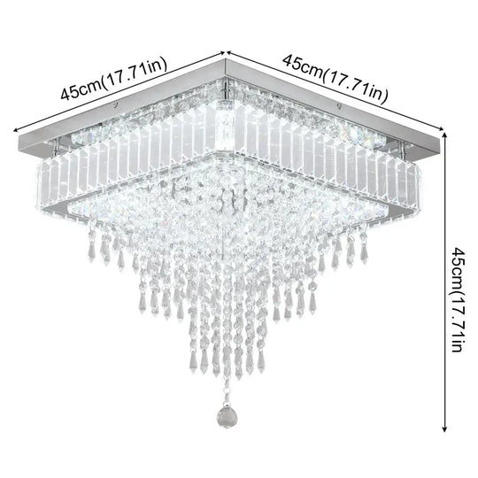 VETRULUS Modern Luxury Crystal Led Pendant Light Rain Drop Chandelier Ceiling Lamp Dining Living Room Nordic Decor