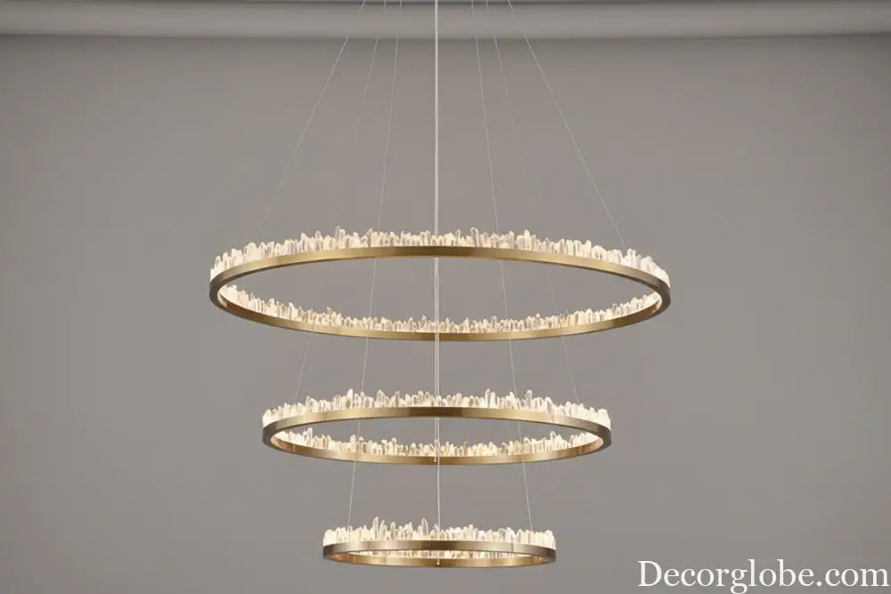 Riley Italian Minimalist Crystal Chandelier for Living Room Chandelier