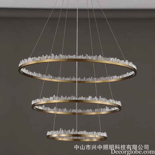 Riley Italian Minimalist Crystal Chandelier for Living Room Chandelier