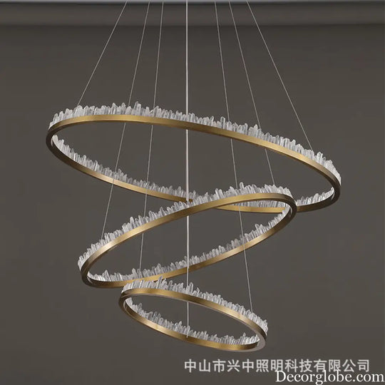 Riley Italian Minimalist Crystal Chandelier for Living Room Chandelier