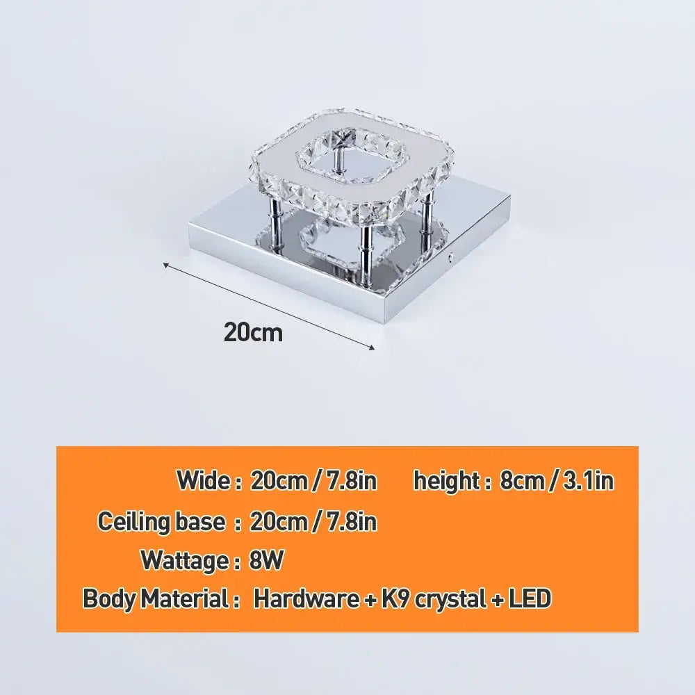 Crystal Ceiling Light Modern Crystal Led Chandelier Luxury Pendant Lighting Home Decor Lamp Living Room Indoor Fixture