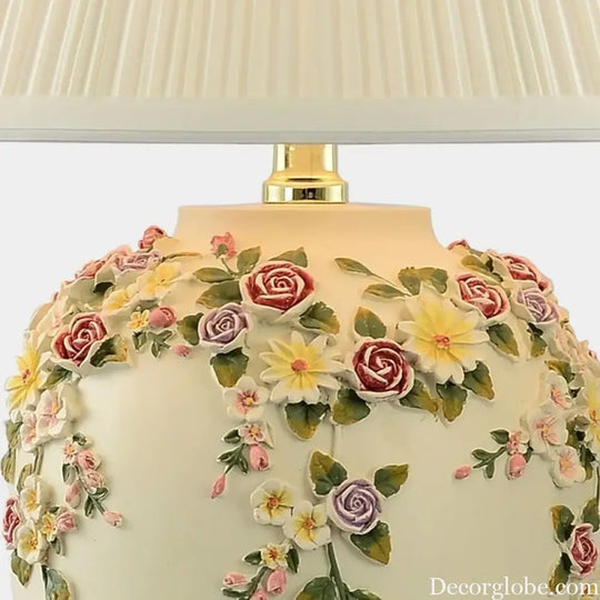 Madeleine Romantic Ceramic Bedside Table Lamp