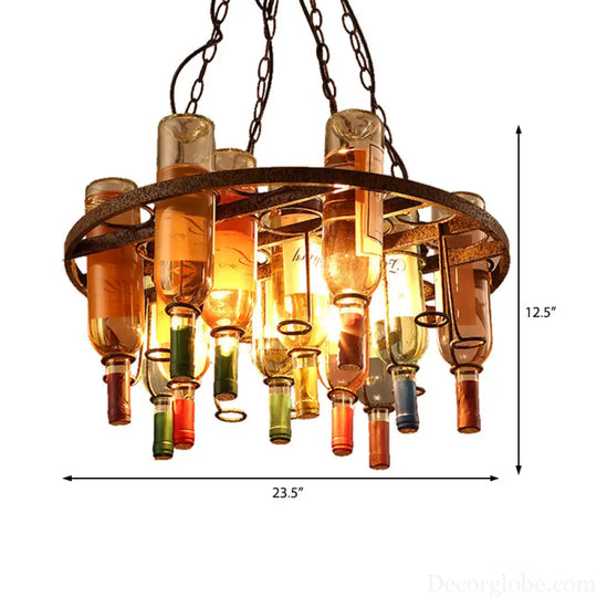Rustic Metal Pendant Lighting Kit - Industrial Style Hang Lights for Dining Room - 1/2/3 Light Options