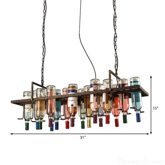 Rustic Metal Pendant Lighting Kit - Industrial Style Hang Lights for Dining Room - 1/2/3 Light Options